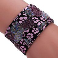 AutumnFall Women Girl Rhinestone Elephant Pattern Quartz Bracelet Wrist Watch (Blue) N9