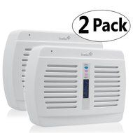 Ivation Reusable Silica Gel Wireless Mini Dehumidifier 2-Pack - Suited for Smaller Rooms, Walk-In Closets, Boats... N7