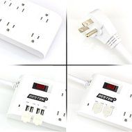 BESTEK 8-Outlet Surge Protector Power Strip 6-Foot Cord with 5.2A 4-Port USB Ports, ETL Listed N3