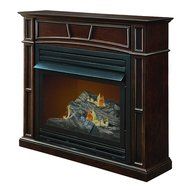Pleasant Hearth VFF-PH32DR Tobacco Full-Size Vent-Free Dual Fuel Gas Fireplace