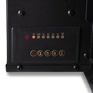 Ivation 50&rdquo; Wall Mounted Glass Electric Fireplace w/ Built In 1500-Watt Heater &ndash; Realistic LED Flames - Mounting... N4