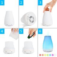 Upgrade Essential Oil Diffuser, GREEN JUNGLE 7 Color LED lights 100 mL Ultrasonic Portable Aromatherapy Cool Mist... N7