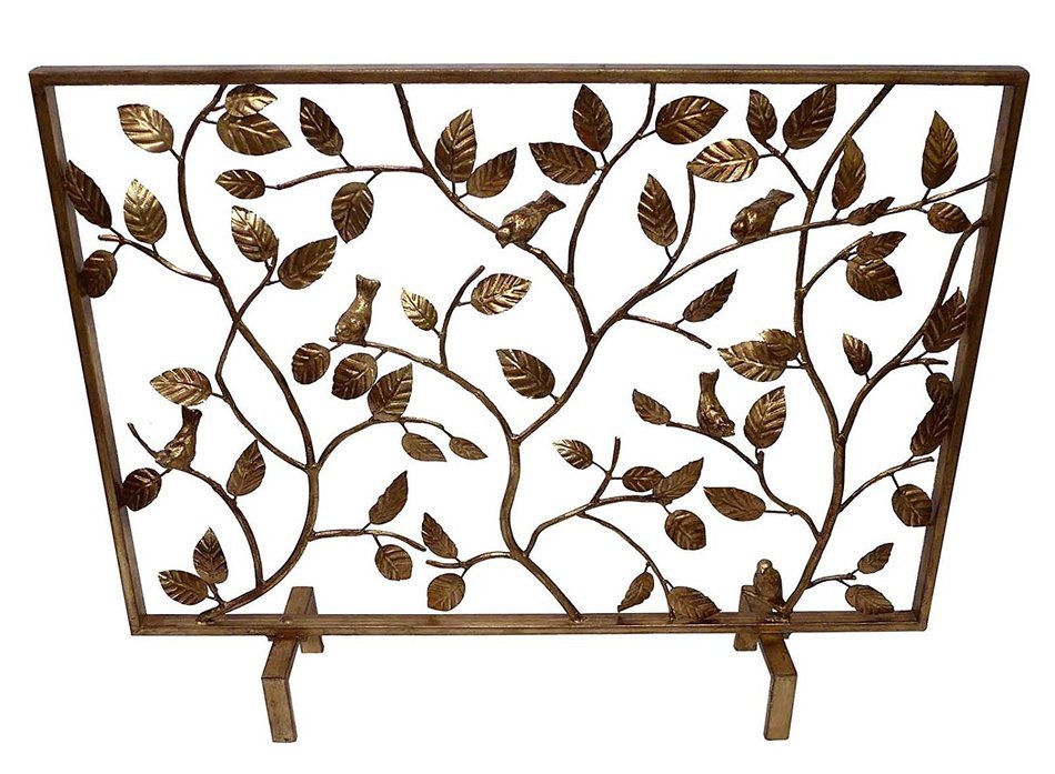 FIREPLACE SCREENS - "CHELSEA GARDEN" DECORATIVE FIRE SCREEN - FIRE PLACE SCREEN