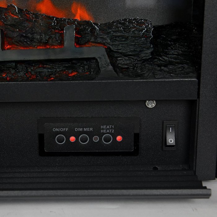 XtremepowerUS 28.5" 1500W 5200BTU Embedded Electric Fireplace Insert Heater W/Remote Control N3