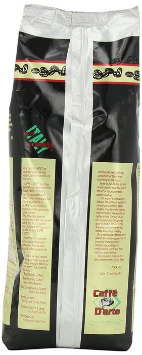 Caffe D'arte Gourmet Meaning of Life Whole Bean Coffee, 16-Ounce Foil Bags (Pack of 2) N8
