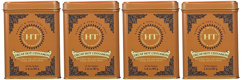 Harney & Sons Decaf Hot Cinnamon 20ct Tin (Pack of 4) N2