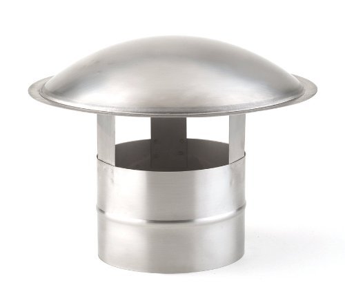 Heat-Fab 41200SS 12" Saf-T Liner 304 Rain Cap, Stainless Steel