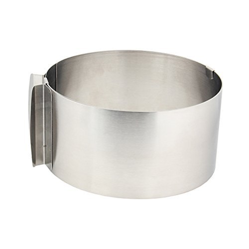 Agile-shop Stainless Steel Adjustable Size Mousse Ring expandable cake ring Baking tool
