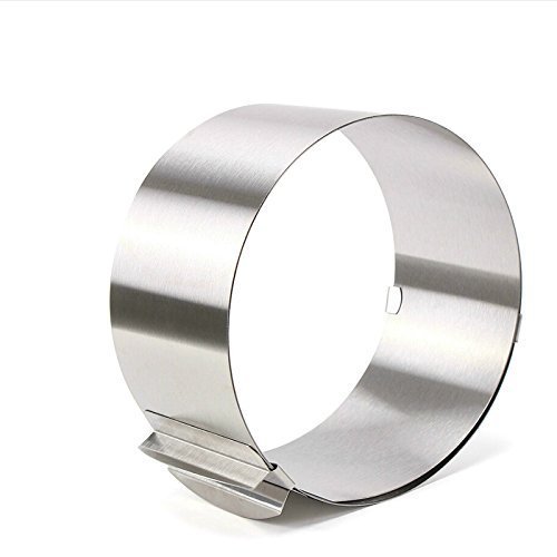 Agile-shop Stainless Steel Adjustable Size Mousse Ring expandable cake ring Baking tool N2