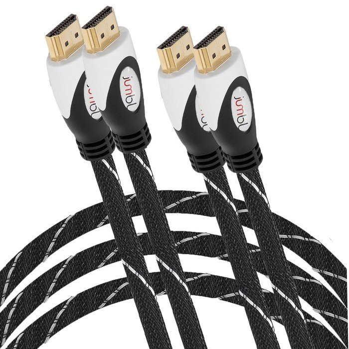 2 PACK High-Speed HDMI to HDMI type A-A (15 Feet) Cable Supports 3D & 4K Resolution, Ethernet, 1080P and Audio... N9