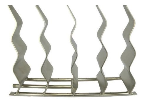 6" x 48" Stainless Steel Wavy Fireplace Burner