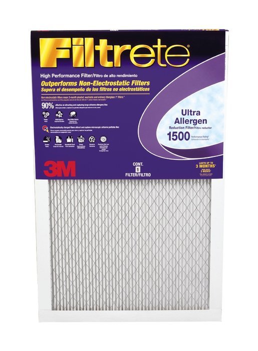 Filtrete Healthy Living Ultra Allergen Reduction Filter, MPR 1500, 14 x 30 x 1-Inches, 6-Pack N13