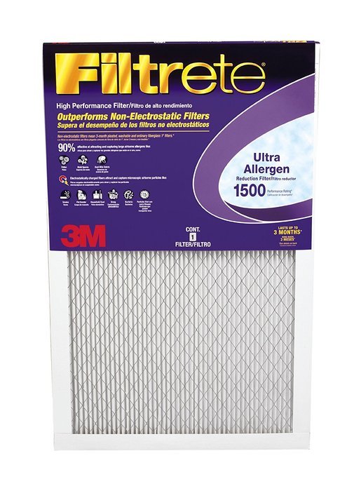 Filtrete Healthy Living Ultra Allergen Reduction Filter, MPR 1500, 14 x 30 x 1-Inches, 6-Pack N14