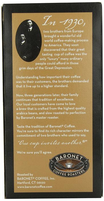Baronet Coffee French Dark Roast, 18-Count Coffee Pods (Pack of 3) N4