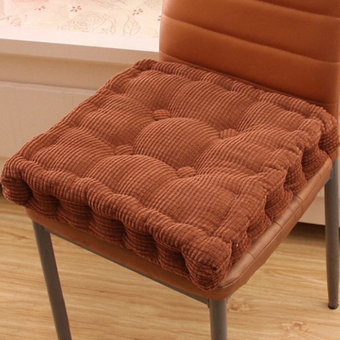 Spritech(TM) Superior Comfort Winter Seat Cushion for Chair Car Seat Plane or Wheelchair Coffee 15.6"*15.6" N10