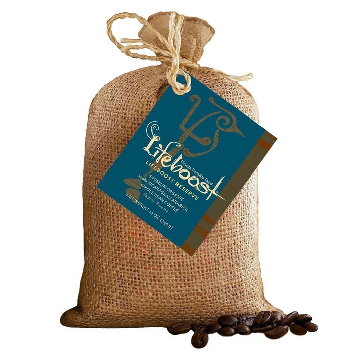 Lifeboost Nicaragua Coffee Beans, 12 oz (Bean Dark Roast) N12