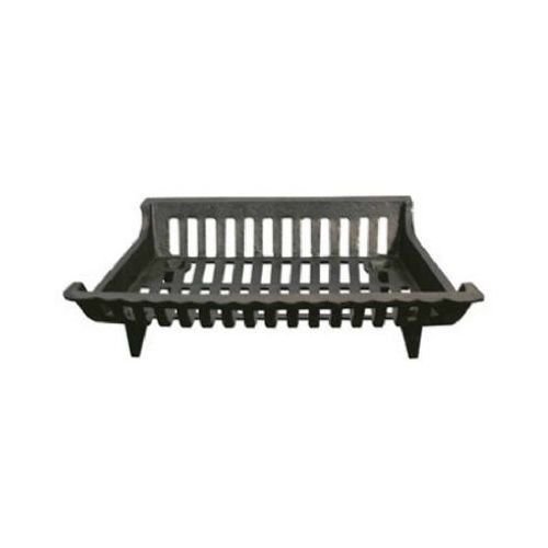 Ghp Group Cg18 - 18" Black Cast Iron Fireplace Grate 4.5" H X 18" W X 12.5" D