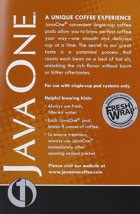 Java One French Roast Coffee, 14-Count Pods (Pack of 6) N20