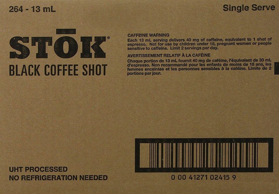 StoK Caffeinated Black Coffee Shots N3