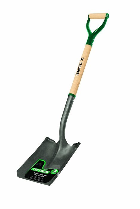 Truper 31201 Tru Pro 29-Inch Square Point Shovel with Fiberglass D-Handle