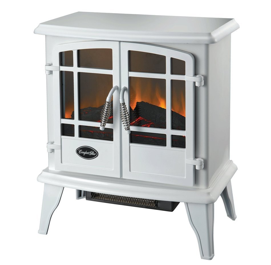 Comfort Glow ES5134 Keystone Electric Stove with Thermostat, White