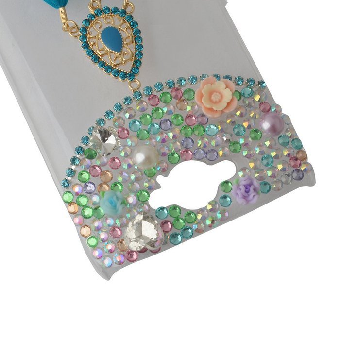 HTC Desire 626 Case,Yaheeda 3D Pearls Sparkle Plume Feather Chain Fashion Bling PC Hard Case for HTC Desire 626 N65