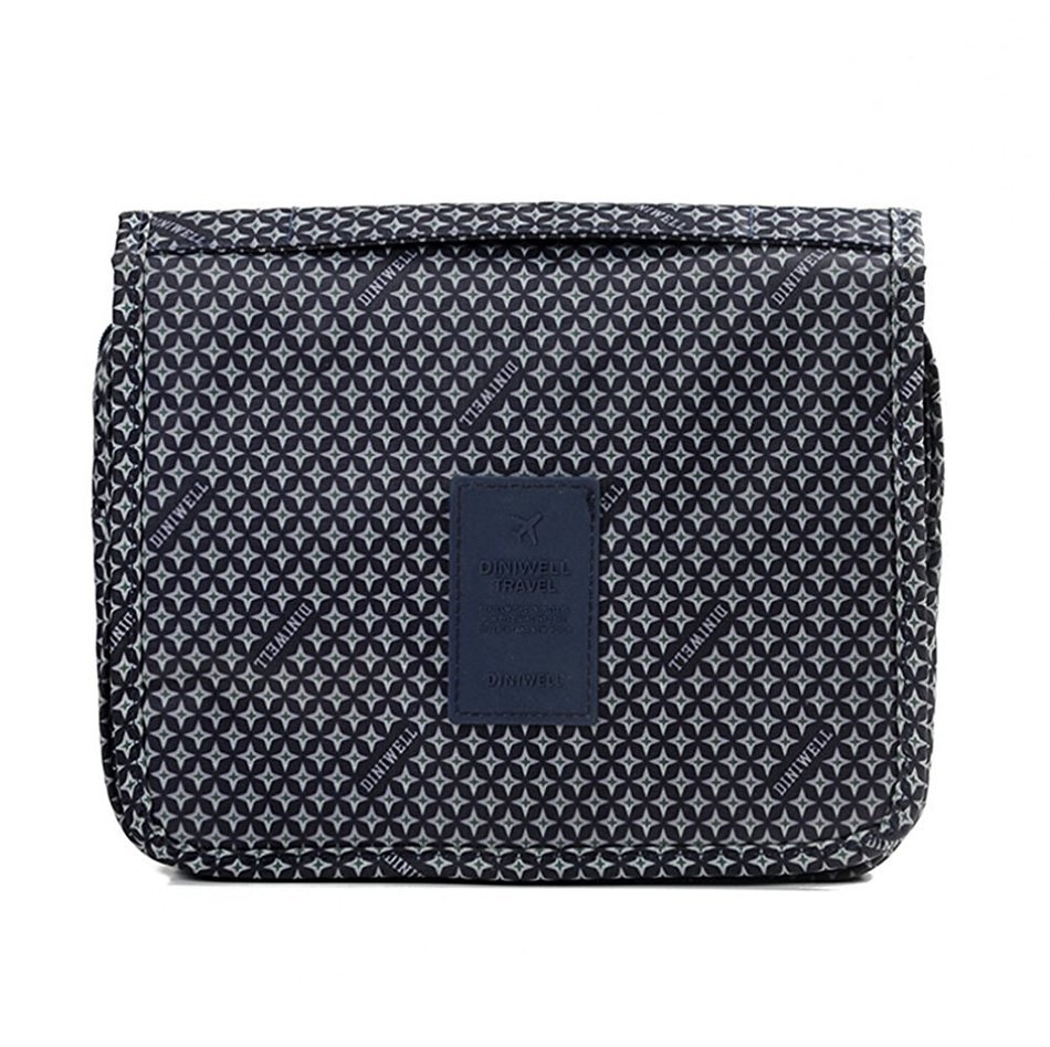 ColorMixs&reg; Hanging Toiletry Cosmetics Travel Bag Cosmetic Carry Case for Woman Man Travel Organization Gift (Navy...