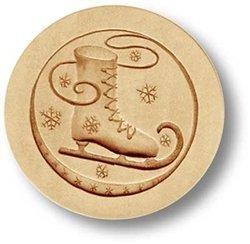 Ice Skate springerle cookie mold