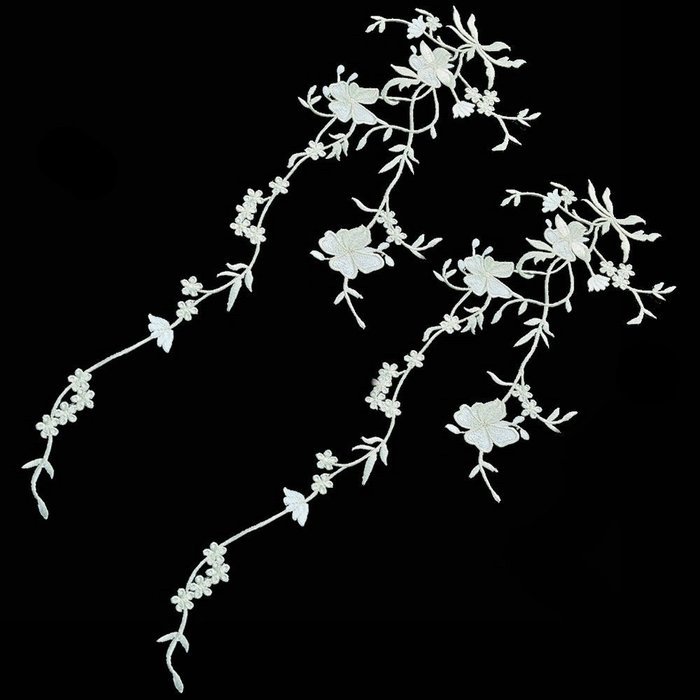 1 Pcs Cheongsam embroidered patches decorative accessories (Golden)