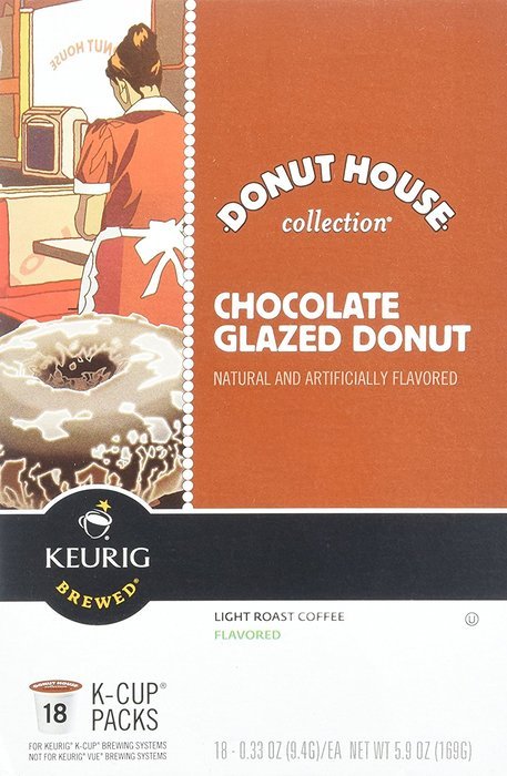 Donut House Chocolate Glazed Donut - 18 ct N4