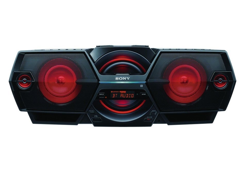 Sony ZS-BTG905/C Boombox All-In-One Mega Bass Reflex Stereo Sound System with Bluetooth, NFC and Remote Control