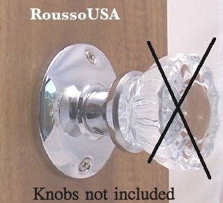 Lot of Three (3) Retor-Fit Rosette Kits. A very affordable way to install Antique Door Knobs for modern pre-drilled... N5