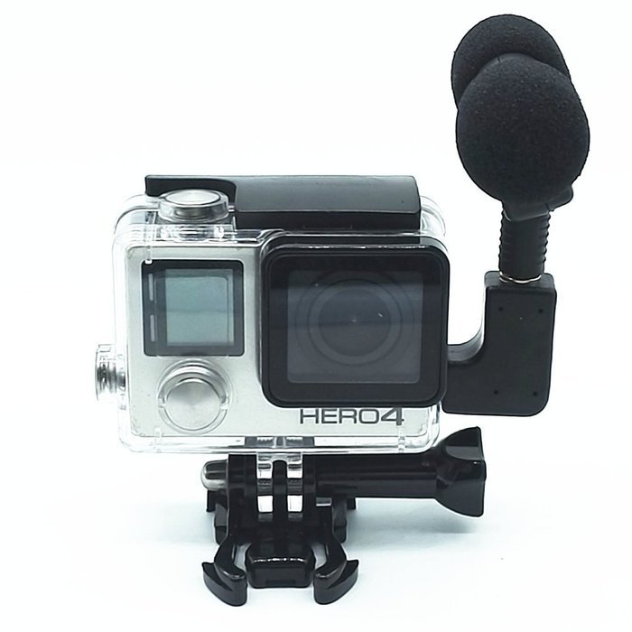 XixiHaha 3.5 mm mic Adapter Microphone accessories with Side Open Case Apply to Gopro Hero3/3+/4 and Digital Cameras