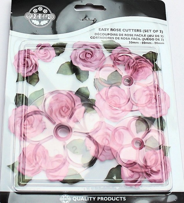 JEM 103FF054 Easy Rose Cutters, Set of 3, Pink