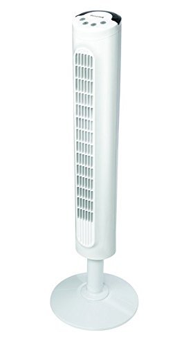 Honeywell HYF023W Comfort Control Tower Fan, Wide Area Cooling, White