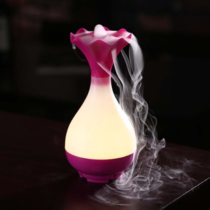 Calunce Cool Air Humidifier, Lightweight Night Lamp,Jade net bottle Shape, Quiet Ultrasonic USB Mist Aromatherapy... N2