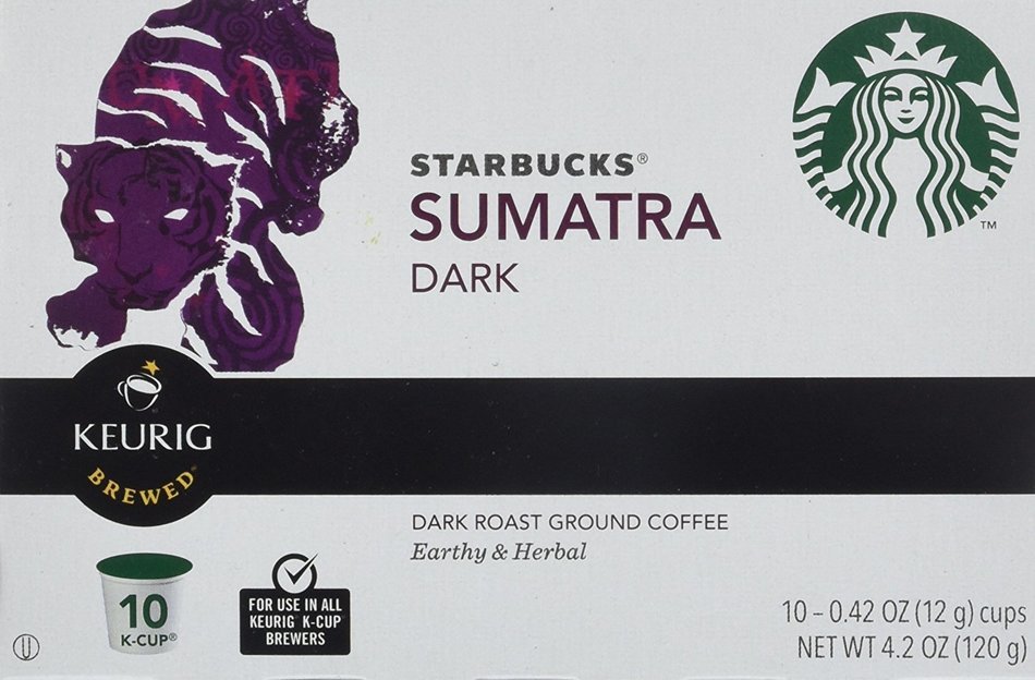 Starbucks Sumatra Dark Keurig K-Cups - 10 ct N4
