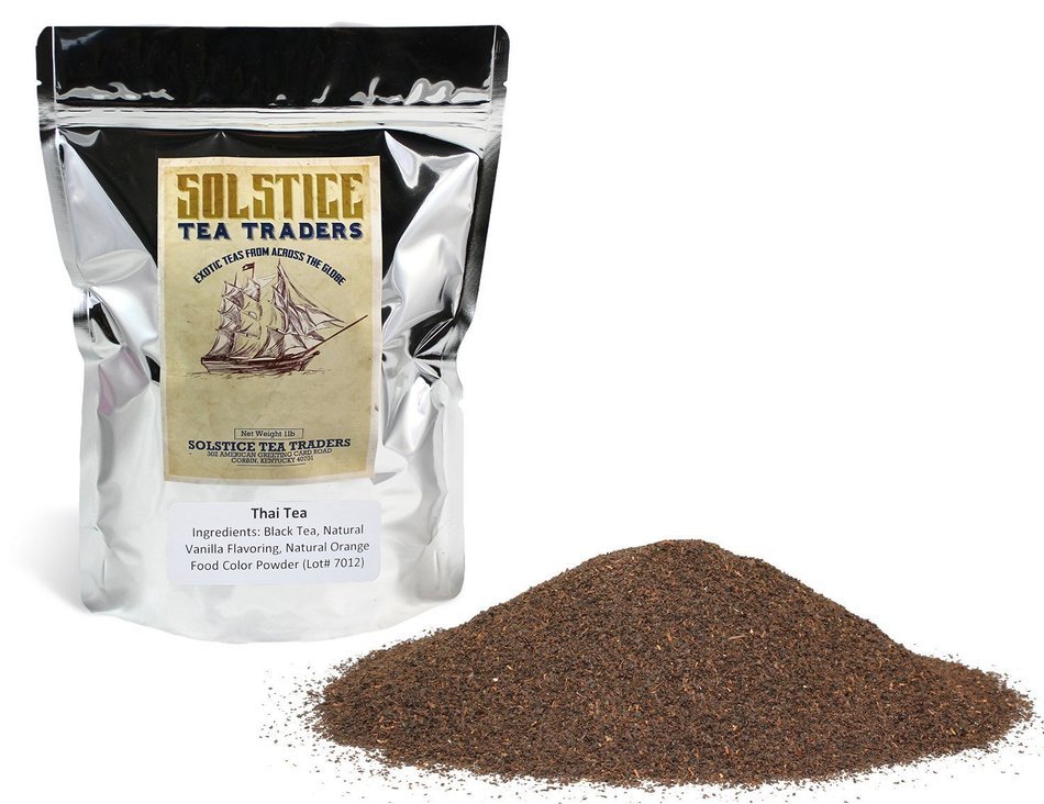 Thai Iced Tea Mix, One Pound Bag, Traditional Thai Iced Tea Powder, All Natural Flavors and Colors, Thai Restaurant...