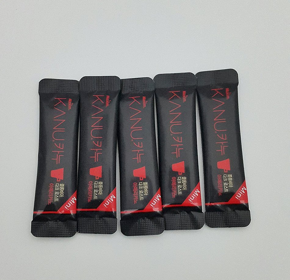 MAXIM KANU Mini Dark Roasted Instant Americano Coffee 0.9g(0.03oz) &times; 100 Sticks with Free Gift(Dark Roasted) N6