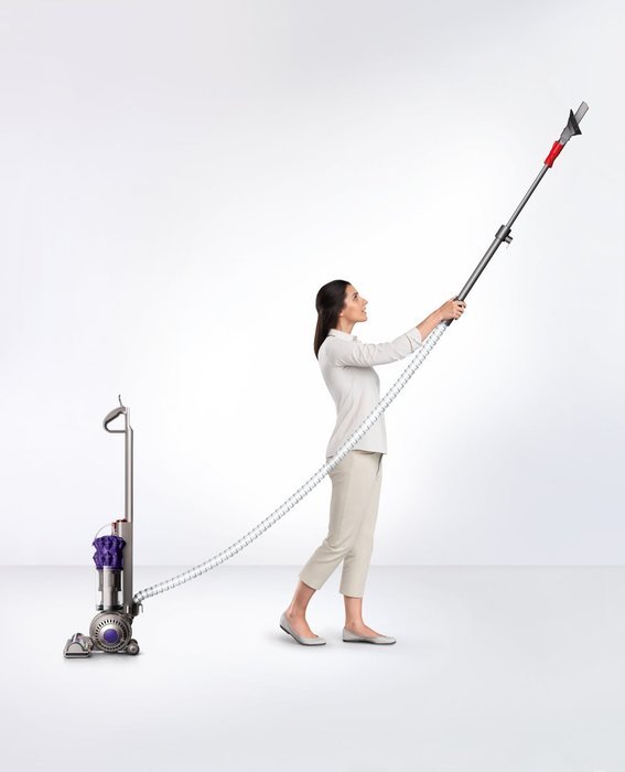 Dyson DC50 Ball Compact Animal Upright Vacuum Cleaner, Iron/Purple - Corded N4