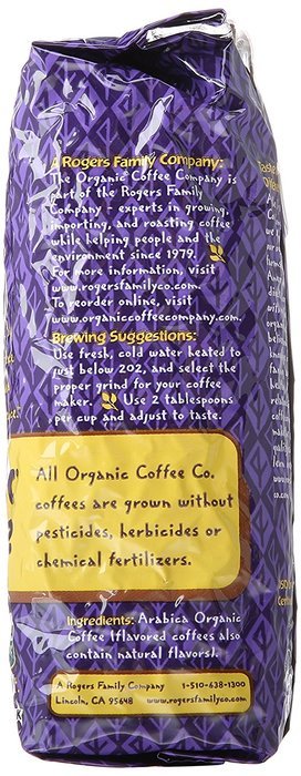 The Organic Coffee Company Whole Bean Coffee, French Roast, 12 Ounce N3