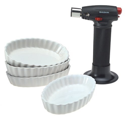 BonJour 5 Piece Creme Brulee Butane Torch Set N2