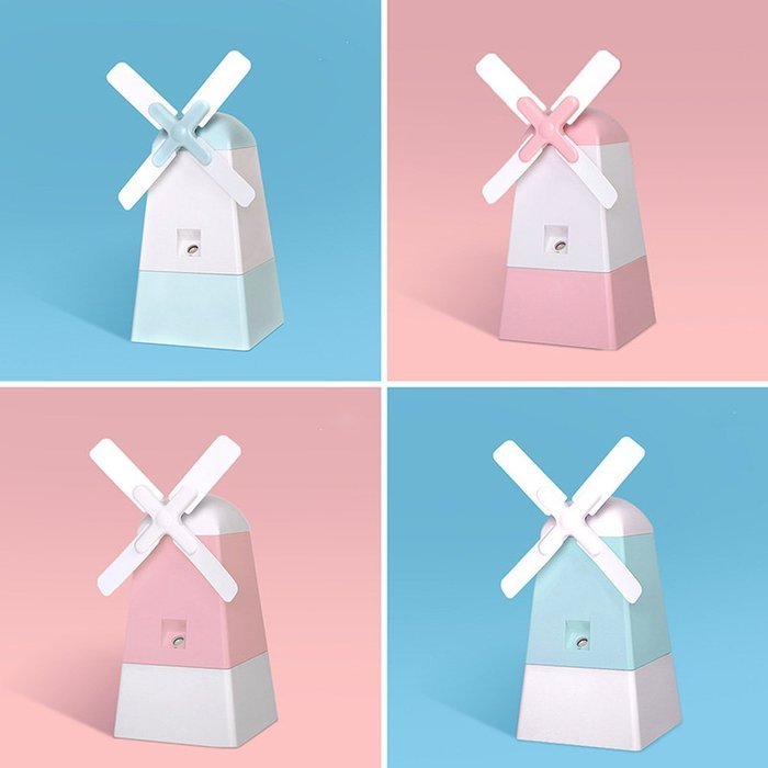 The Dutch Windmills Humidifier Wind and Cool Mist Interaction Making the Summer Cooler (white) N3