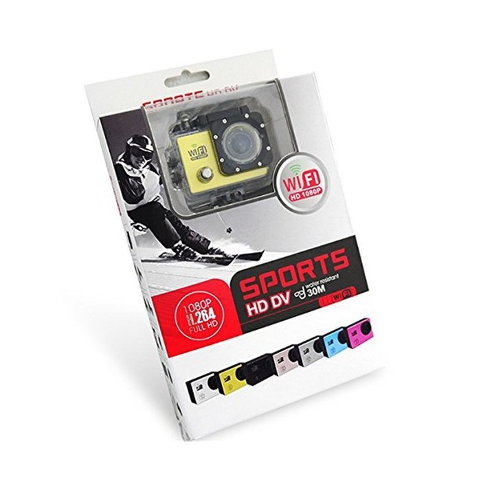 SJ6000 WiFi Version 2" LCD Display 170&deg; Wide Angle 1080P HD 30M Waterproof Outdoor Helmet Sport DV Digital Video...
