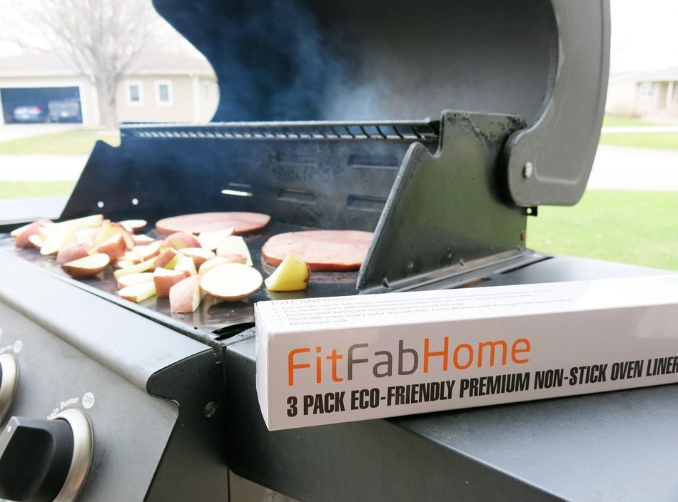 FitFabHome 3 Pack Large Oven Liners | SAFEST On The Market | 100% CERTIFIED PFOA & BPA FREE | Reusable,Non-Stick... N2