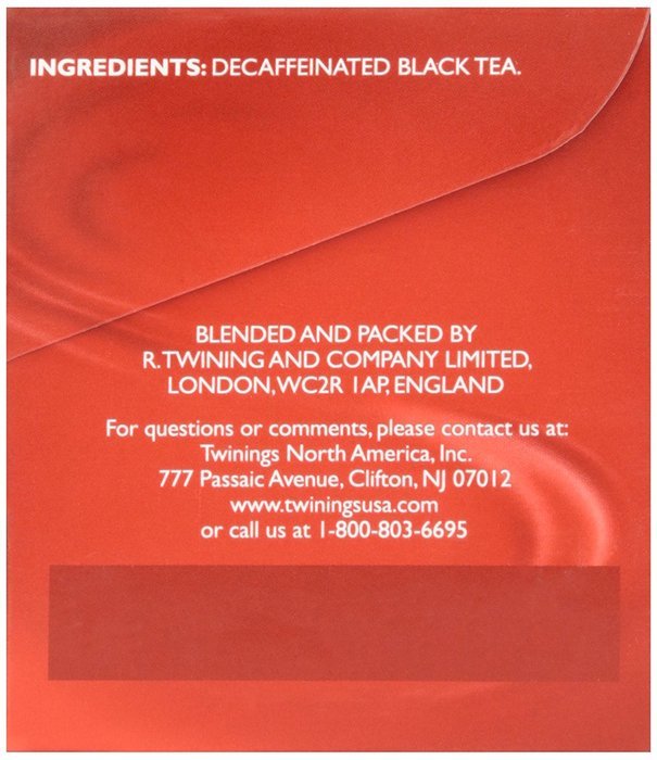 Twinings Decaffeinated English Breakfast Tea, 20 ct N5