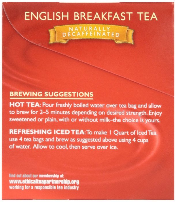 Twinings Decaffeinated English Breakfast Tea, 20 ct N6