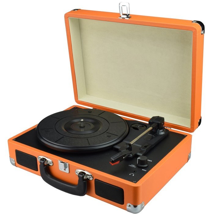 Digitnow! 3-Speed Vintage Suitcase Turntable,suitcase turntable N2