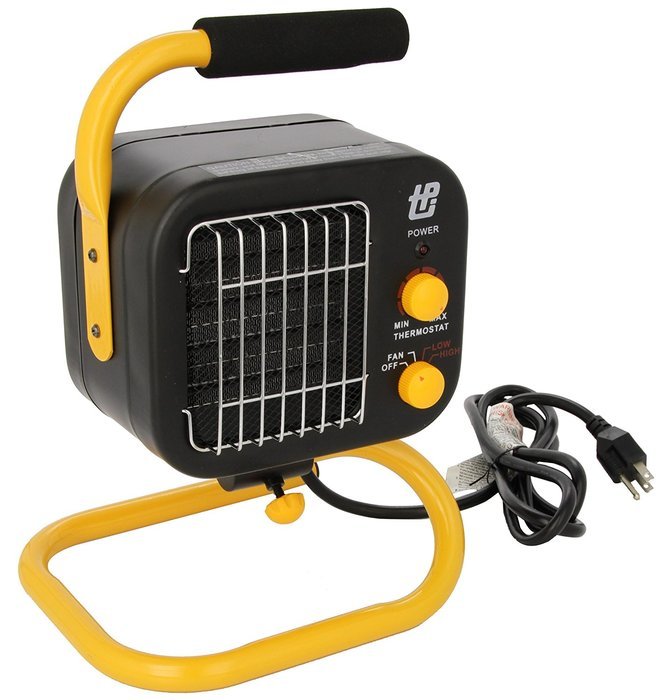 TPI Corporation 178TMC Fan Forced Portable Heater, Ceramic Fan, 1500/850W, 120V