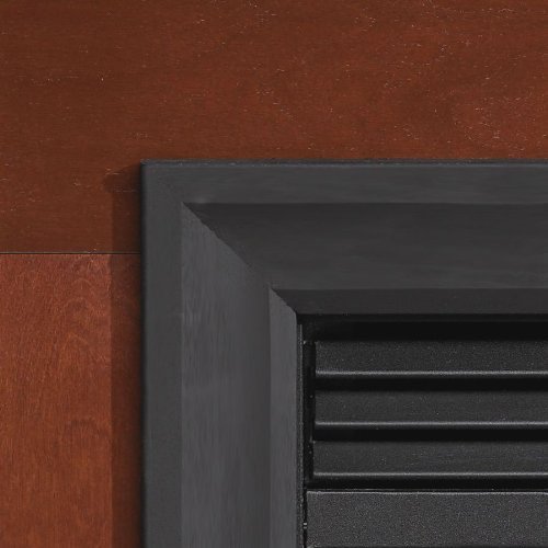 Decorative Matte Black 4-Sided Metal Frame for Fireplace - DS3366BL